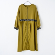 【SALE】[Noa-ge]ナイロンツイル×ポンチCN　イエロー