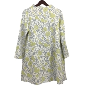 【SALE】[Noa-ge]花柄ジャガードチュニック<127-4235-9124>イエロー　