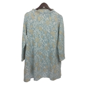 【SALE】[Noa-ge]花柄ジャガードチュニック<127-4235-9124>サックス　