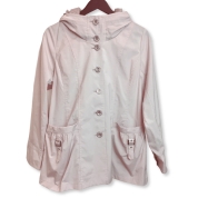 【SALE】[Noa-ge]グログラン別布使いコート<121-4282-2187>ライトピンク　