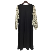 【SALE】[Noa-ge]ペイント柄切替デザインOP<127-5201-9430>ブラック　LL