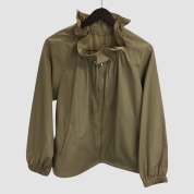 【SALE】[ハーモニー]フリルカラーブルゾン　ベージュ