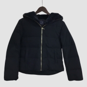 【SALE】[ハーモニー]フードファーダウンジャケット　ネイビー