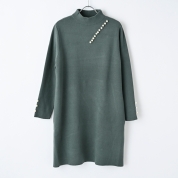 【京王エコ活セレクション】[Noa-ge]パール使いニットCN　グリーン