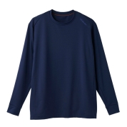 [ベネクス]スタンダードドライ プラス　ロングスリーブ クルーネック　メンズ　ネイビー　