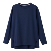 [ベネクス]スタンダードドライ プラス　ボートネック ロングスリーブ　レディース　ネイビー　