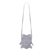 [プリーツママ]MINI CROSS BOW BAG GLITTER【2KP-57022-22】 12（グリッターシルバー）