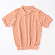 【SALE】[スタイルブック]ポロニット　グレイッシュピンク