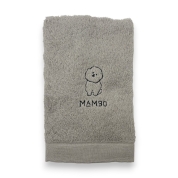 [CLASKA]MAMBO 刺繍 ウォッシュタオル　グレー　