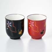 ［香蘭社］ひらり  組湯呑(KM477-2CPR) 09-5