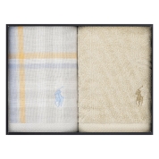 ［ラルフ  ローレン  ホーム］ESTELLA  PLAID  ウォッシュタオル2枚セット（ニュートラル）(HMRLBATH7620005) 10-1
