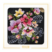 ［フェイラー］ニューポージーハンカチ（チャコールグレー）(NPO-S9025-G) 11-1