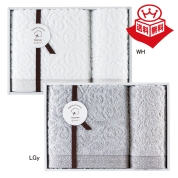 ［ホットマン］アニータオルセットW-25007  1秒タオル　LGy 14-6