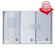 ［今治輪奈織紋様  あられ&つなぎ］フェイスタオルセット(AT-3000) 15-2