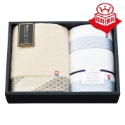 ［今治タオル］瀬戸内テーラー  タオルセット　ベージュ(TA-5005) 16-4