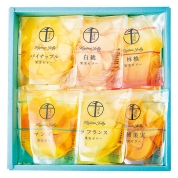 ［銀座千疋屋］果実ゼリー詰合せ〈6個入〉 22-9