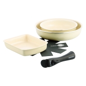 ［グリーンパン］クリックシェフ セット5 クリームホワイト〈CC009789-104〉 08-1