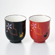 ［香蘭社］ひらり  組湯呑〈KM477-2CPR〉 09-5