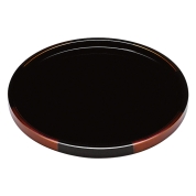 ［山田平安堂］丸盆 白檀(大)〈20-002〉 09-8