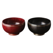 ［山田平安堂］夫婦椀 金帯〈33-073〉 09-9