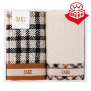 ［ダックス］ダブルハウスチェック  フェイスタオルセット〈55-3089250〉 10-1