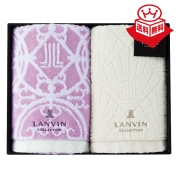 ［ランバン］タオルセット　パープル〈LV-3000〉 14-5