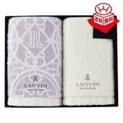 ［ランバン］タオルセット　グレー〈LV-3000〉 14-5