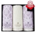 ［ランバン］フェイスタオルセット　グレー〈LV-5000〉 14-6