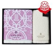 ［ランバン］タオルセット　パープル〈LV-6000〉 14-7