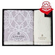 ［ランバン］タオルセット　グレー〈LV-6000〉 14-7