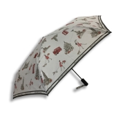 [アクアスキュータム]折り畳み雨傘（1AQ-17392）　83 ベージュ