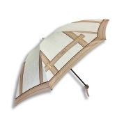 [フルラ]折りたたみ雨傘（21-135-11262-02）　21 ベージュ