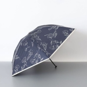 [BLAO ブラオ]晴雨兼用傘(折りたたみ傘) 1BA 27708　37（ネイビー×ホワイト）