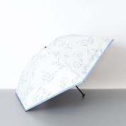 [BLAO ブラオ]晴雨兼用傘(折りたたみ傘) 1BA 27708　92（ホワイト×ブルー）