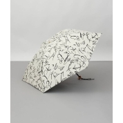 【パスポート優待15％OFF】[ビューランス]プリント晴雨兼用(折り畳み・ミニ傘) 1BH 27744　80（クリーム)