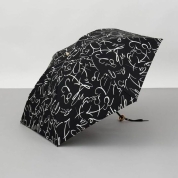 [ビューランス]プリント晴雨兼用(折り畳み・ミニ傘) 1BH 27744　98（ブラック）