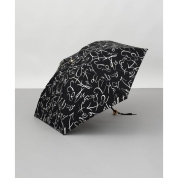 【パスポート優待15％OFF】[ビューランス]プリント晴雨兼用(折り畳み・ミニ傘) 1BH 27744　98（ブラック）