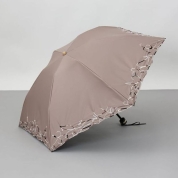 [ビューランス]プリント晴雨兼用(折り畳み・ミニ傘) 1BH 27745　83（ベージュ）