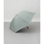 [ビューランス]刺繍縁オーガンジー晴雨兼用(折り畳み・ミニ傘) 1BH 27746　41（ミントグリーン）
