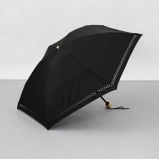 [ビューランス]トーションレース晴雨兼用パラソル(折り畳み・ミニ傘) 1BH 27750　98（ブラック）