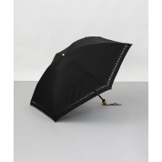 【パスポート優待15％OFF】[ビューランス]トーションレース晴雨兼用パラソル(折り畳み・ミニ傘) 1BH 27750　98（ブラック）