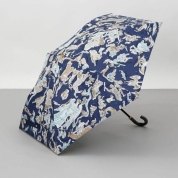 [ビューランス]プリント晴雨兼用(トップフラット) 1BH 22043　35(ブルー）