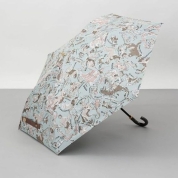 [ビューランス]プリント晴雨兼用(トップフラット) 1BH 22043　41（ミントグリーン）