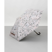 【パスポート優待15％OFF】[ビューランス]プリント晴雨兼用(折り畳み・トップフラット) 1BH 22043　70（ペールピンク）
