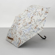 [ビューランス]プリント晴雨兼用(トップフラット) 1BH 22043　81（ライトベージュ）