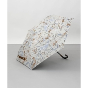 【パスポート優待15％OFF】[ビューランス]プリント晴雨兼用(折り畳み・トップフラット) 1BH 22043　81（ライトベージュ）
