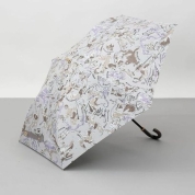 [ビューランス]プリント晴雨兼用(トップフラット) 1BH 22043　92（シルバーグレー）