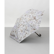 【パスポート優待15％OFF】[ビューランス]プリント晴雨兼用(折り畳み・トップフラット) 1BH 22043　92（シルバーグレー）