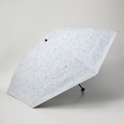 【パスポート優待15％OFF】[フワクール]晴雨兼用パラソル フルーツプリント　オフホワイト