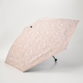 [フワクール]晴雨兼用パラソル フルーツプリント　ベージュ